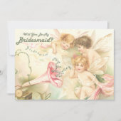 Sind Sie meine Brautjungfern-Fee-Mitteilung Einladung (Vorderseite)