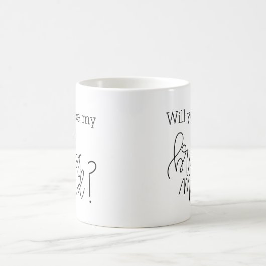 Sind Sie meine Brautjungfern-Kalligraphie-Tasse Kaffeetasse (Mittel)