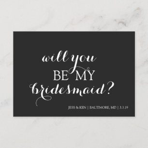 Sind Sie meine Brautjungfern-Karte Einladung
