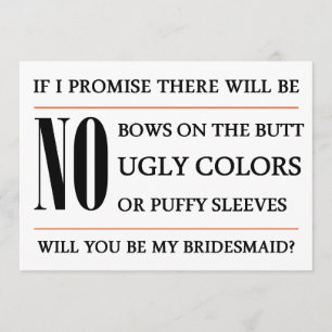 Sind Sie meine Brautjungfern-Karte Einladung