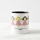 Sind Sie meine Brautjungfern-Tassen Zweifarbige Tasse (Mittel)