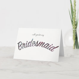 Sind Sie meine Brautjungfernkarte Einladung