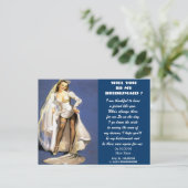 Sind Sie meine Brautjungfrau? Einladungspostkarte (Stehend Vorderseite)