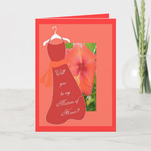 Sind Sie meine Matrone der Ehre? Einladung