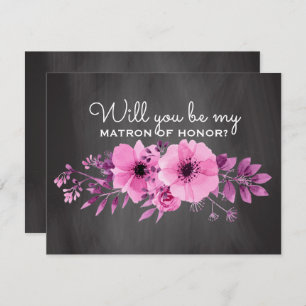 Sind Sie meine Matrone Trauzeugin der Ehre  Einladung