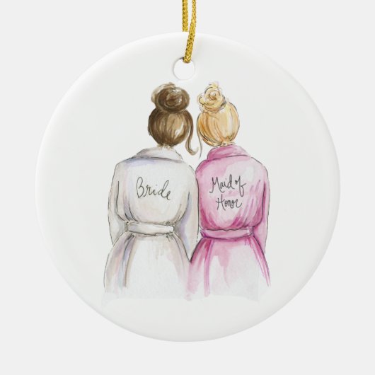 Sind Sie meine MOH? Keramik Ornament (Vorne)