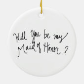 Sind Sie meine MOH? Keramik Ornament (Hinten)