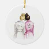 Sind Sie meine MOH? Keramik Ornament (Vorne)