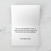 Sind Sie meine Münzen-Träger-Antrag-Karte Einladung (Innenseite)