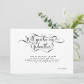 Sind Sie meine Patin - Antrag-Karte Einladung (Stehend Vorderseite)