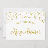 Sind Sie meine Ring-Träger-Hochzeits-Antrag-Karte Einladung (Vorderseite)