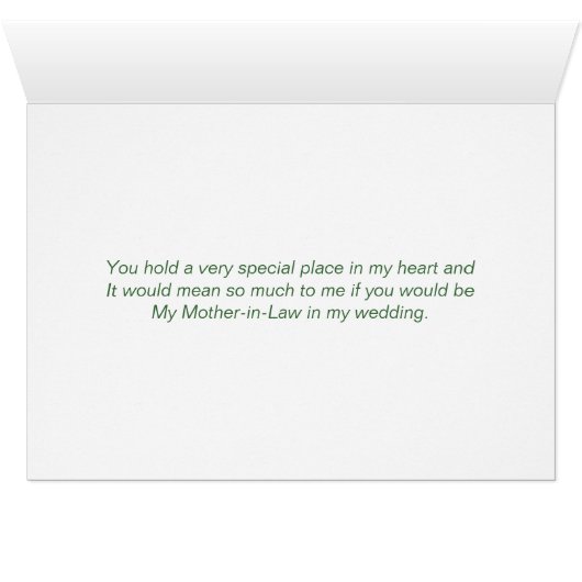 Sind Sie meine Schwiegermutter-Karte (Innenansicht Horizontal (Unten))