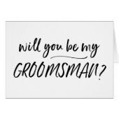 Sind Sie meine Trauzeuge-Hochzeits-Karte (Vorderseite (Horizontal))