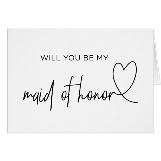 Sind Sie meine Trauzeugin-Antrag-Karte (Vorderseite (Horizontal))