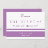 Sind Sie meine TRAUZEUGIN Einladung (Vorne/Hinten)