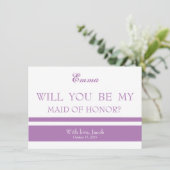 Sind Sie meine TRAUZEUGIN Einladung (Stehend Vorderseite)