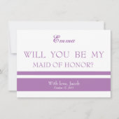 Sind Sie meine TRAUZEUGIN Einladung (Vorderseite)