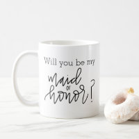 Sind Sie meine Trauzeugin-Kalligraphie-Tasse
