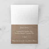 Sind Sie meine Trauzeugin? Rustikale Sonnenblume Einladung (Innenseite)