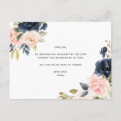 Sind Sie meine Trauzeuginkarte Ankündigungspostkarte (Rückseite)