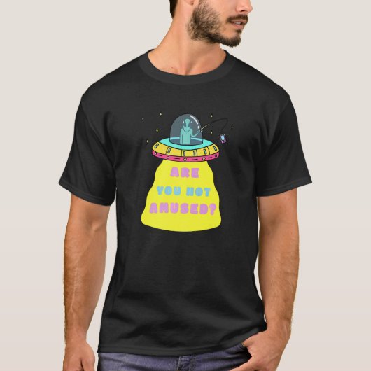 Sind Sie nicht erstaunt Alien Sci Fi UFO Dangling T-Shirt (Vorderseite)