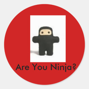 Sind Sie Ninja Aufkleber