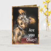 Sind Sie okay? Kundengerecht Karte (Gelbe Blume)