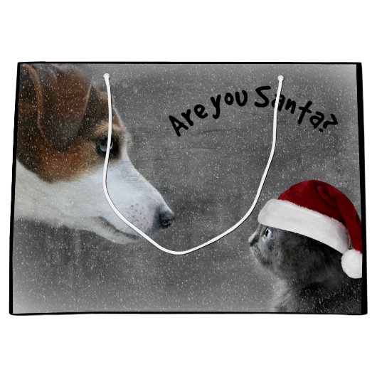 Sind Sie Sankt? Große Geschenktüte (Vorderseite)