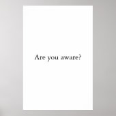 Sind Sie sich der spirituellen Minimalistischen Ty Poster (Vorne)