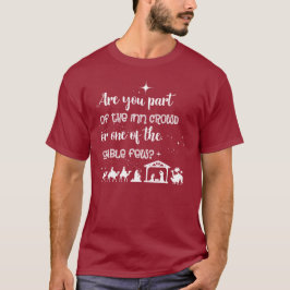 Sind Sie Teil der Inn Crowd? Christliche Weihnacht T-Shirt