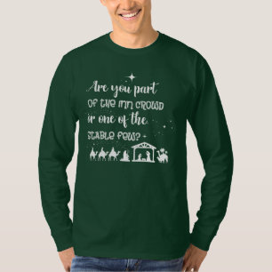 Sind Sie Teil der Inn Crowd? Christliche Weihnacht T-Shirt