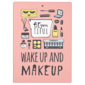Sind Sie Tiful, den | und Make-up aufwachen Klemmbrett (Rückseite)