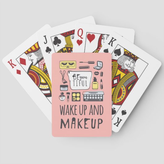 Sind Sie Tiful, den | und Make-up aufwachen Spielkarten (Rückseite)