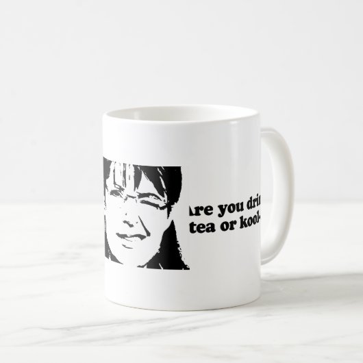Sind Sie trinkender Tee oder Koolhelfer Kaffeetasse (VorderseiteRechts)