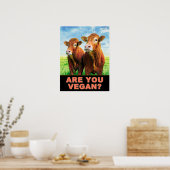 SIND SIE VEGAN? POSTER (Küche)