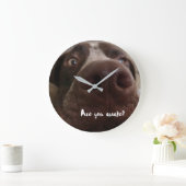 Sind Sie wach, die Uhr? Große Wanduhr (Zuhause)