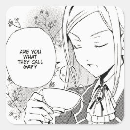 Sind Sie, was sie schwul nennen? | WataOshi | Quadratischer Aufkleber