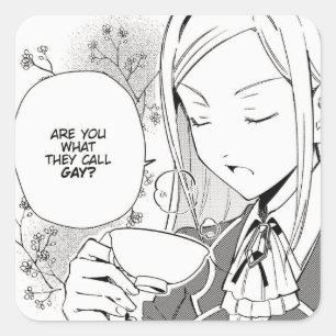 Sind Sie, was sie schwul nennen? WataOshi Quadratischer Aufkleber