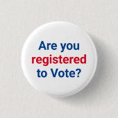 Sind Sie zur Abstimmung angemeldet, rot-weiß und b Button (Vorderseite)