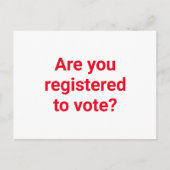 Sind Sie zur Abstimmung angemeldet, um den Text in Postkarte (Vorderseite)