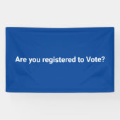 Sind Sie zur Wahl registriert? Banner (Horizontal)