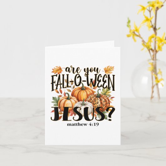 Sind Sie zwischen Jesus_ Herbstkürzen _1? Karte (Gelbe Blume)