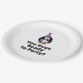 Sind Typ zum Party bereit? Funny Birthday Party Pappteller (Schrägansicht)