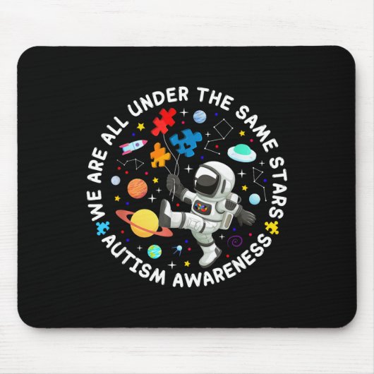 Sind unter denselben Sternen Weltraum Autismus-Bew Mousepad (Vorne)