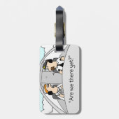 Sind wir dort schon? Gepäckanhänger (Rückseite vertikal)