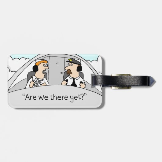 Sind wir dort schon? Gepäckanhänger (Rückseite horizontal)