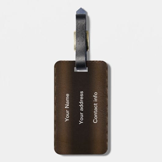 Sind wir dort schon? gepäckanhänger (Rückseite vertikal)