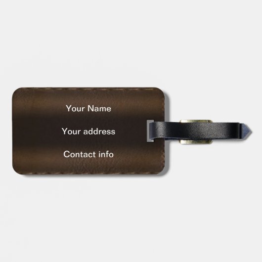 Sind wir dort schon? gepäckanhänger (Rückseite horizontal)