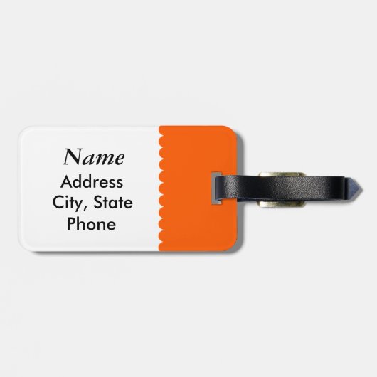 Sind wir dort schon? Gepäckanhänger (Rückseite horizontal)