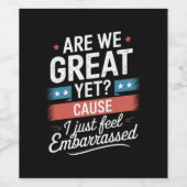 Sind wir groß, fühlen wir uns aber trotzdem von Tr Weinetikett (Einzelnes Label)